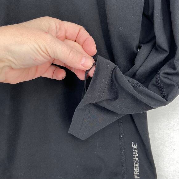 Eddie Bauer Long Sleeve Top Mens Size L Black FreeShade UPF Stretch Long Sleeve - Picture 5 of 9